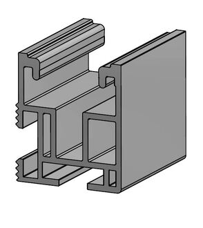 TRI-STAND Universalprofil UP-X Alpin, 3.7m, schwarz